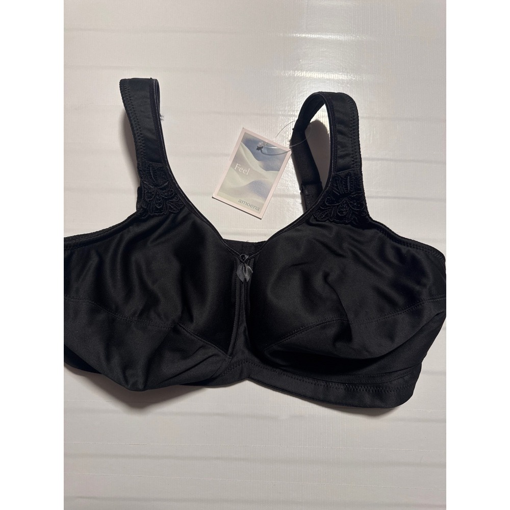 Amoena Kelly 2153 Black Full Coverage Support Bra 36DDD